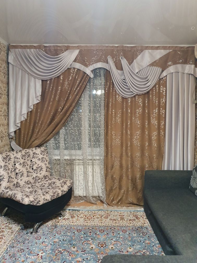 Продам красивые шторы с ламбрекеном
