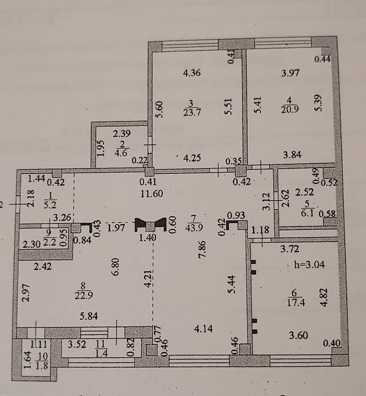 4-комн. квартира, 150 кв. м., Центр Астаны, ЖК Жансая
