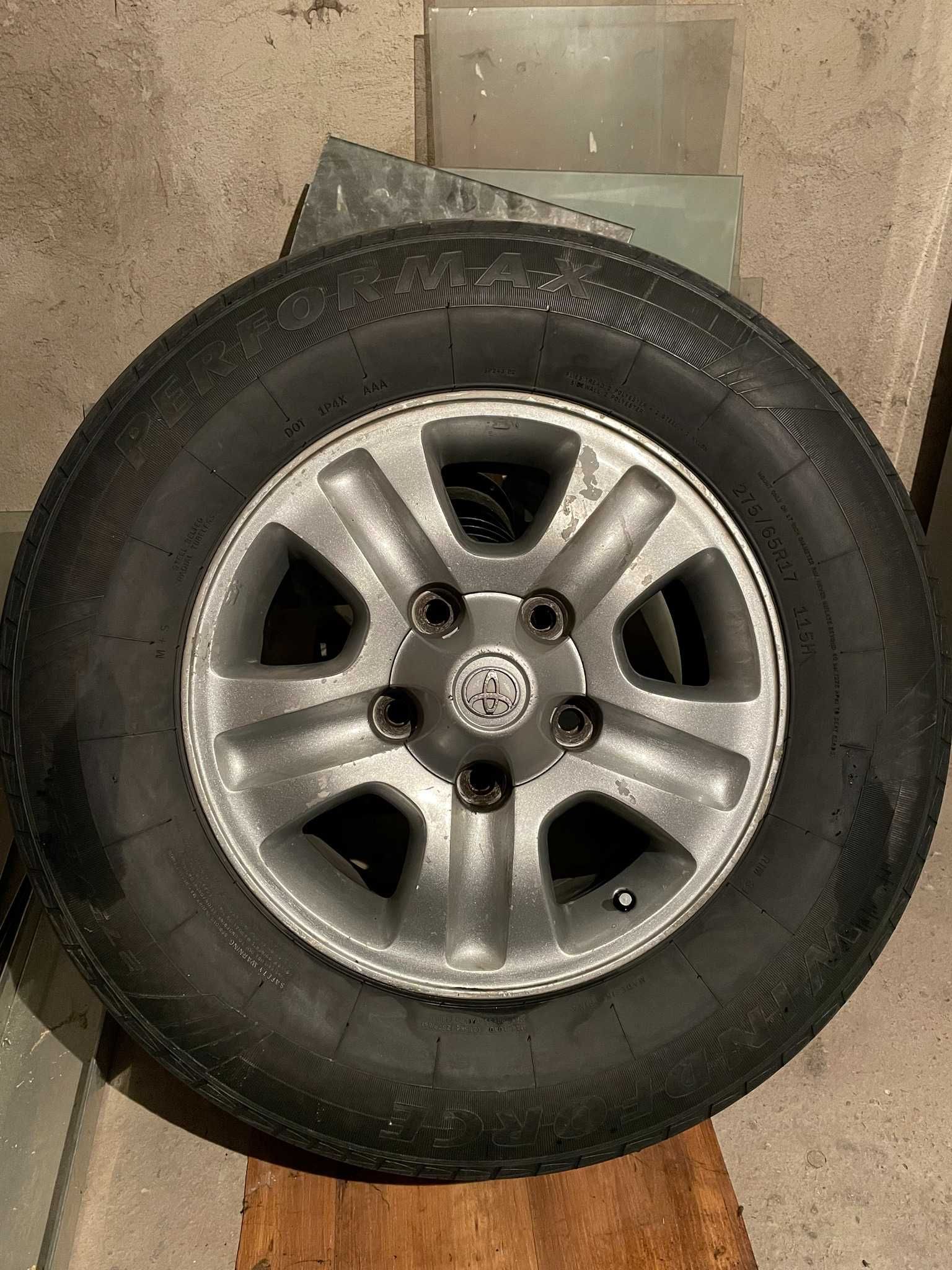 Диски R17 + резина Windforce для Land Cruiser 100