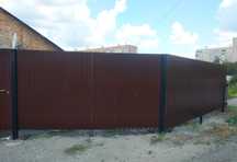 Заборы из профлиста, евроштакетник