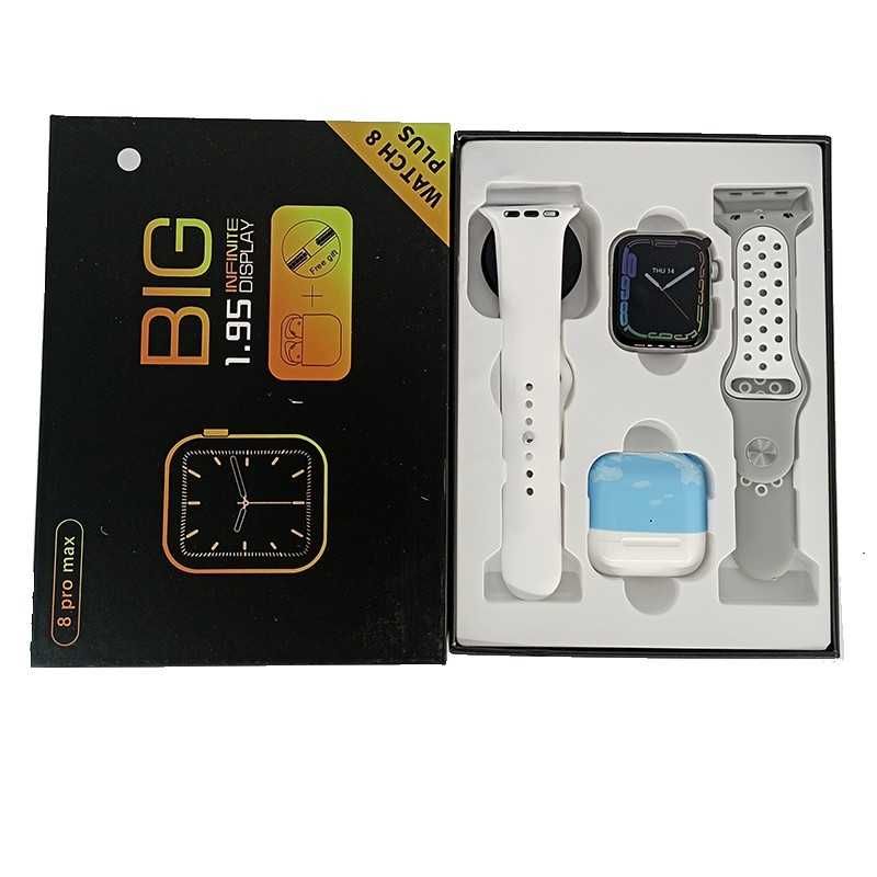 Подарочный набор/часы Smart Watch 8 Pro Max блютуз наушники 2 ремешка