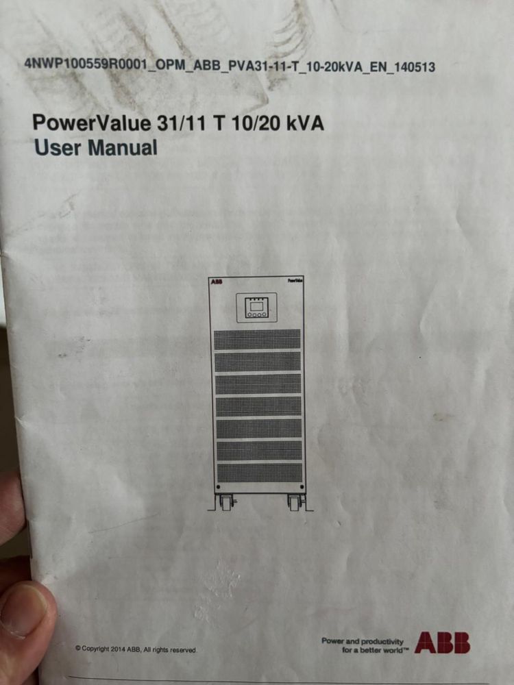 UPS power value 20kVa , 10kVa