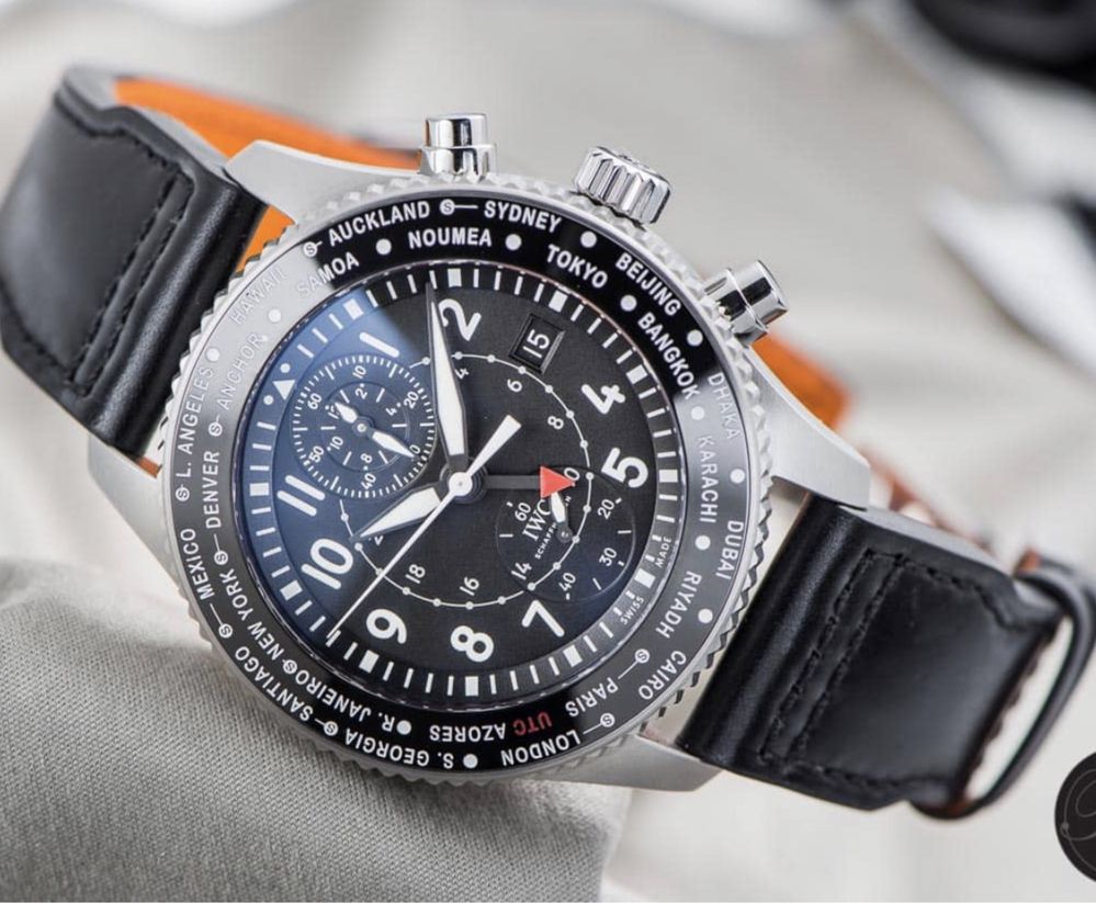 СКИДКА !!! Швейцарские часы IWC Pilot's Watch Timezoner IW395001