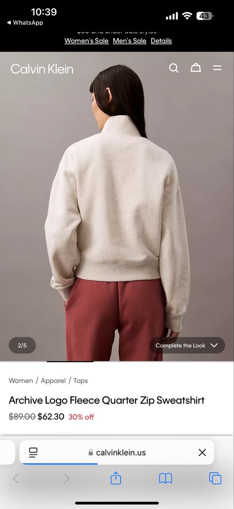 Толстовка Calvin Klein оригинал