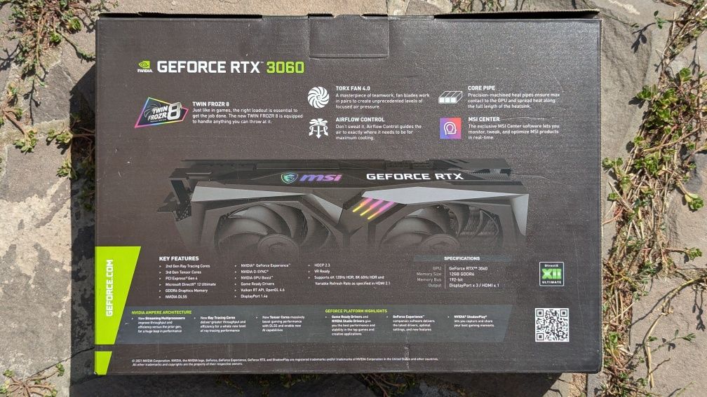 Видеокарта MSI GeForce RTX™ 3060 GAMING X 12G
