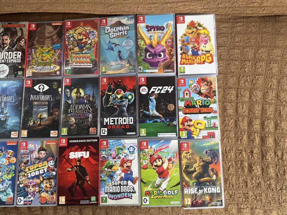 Игры на Nintendo Switch картриджи!Боксы для картриджей/игры Xbox one