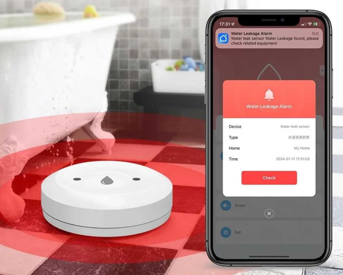 Умный дом. Система защиты от протечки воды. Tuya SmartLife.