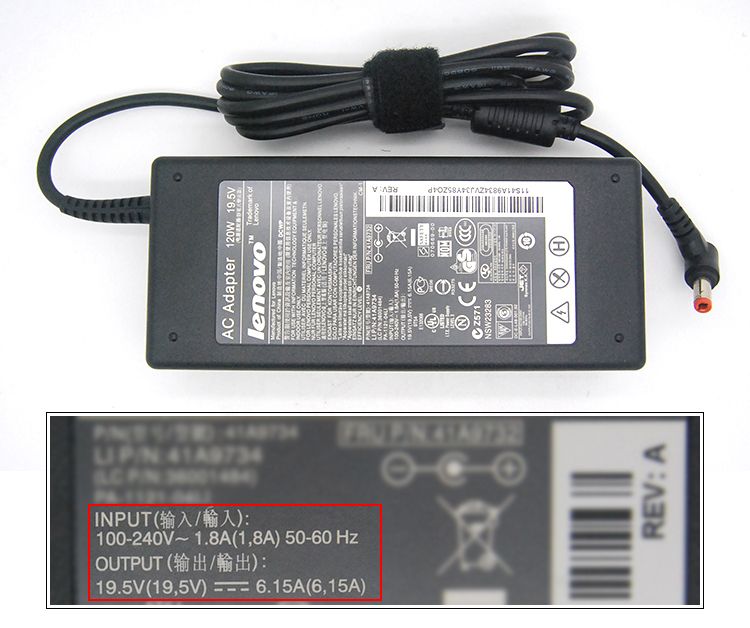 Блок питания-зарядка от LENOVO 19,5V 6,15A зарядное устройство к