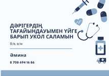 Үйге барып укол саламын