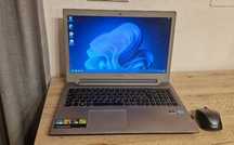 Ноутбук Lenovo IdeaPad Z500 с зарядкой и мышкой.