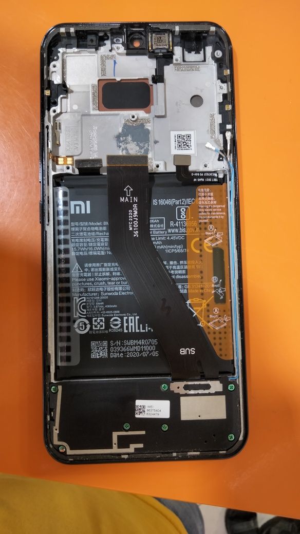 Продаю б/у 100% оригинал дисплей на Xiaomi Mi 10 Lite 5G