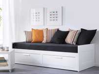 Кровать IKEA Бримнэс односпальная, 80×200 см с матрасом