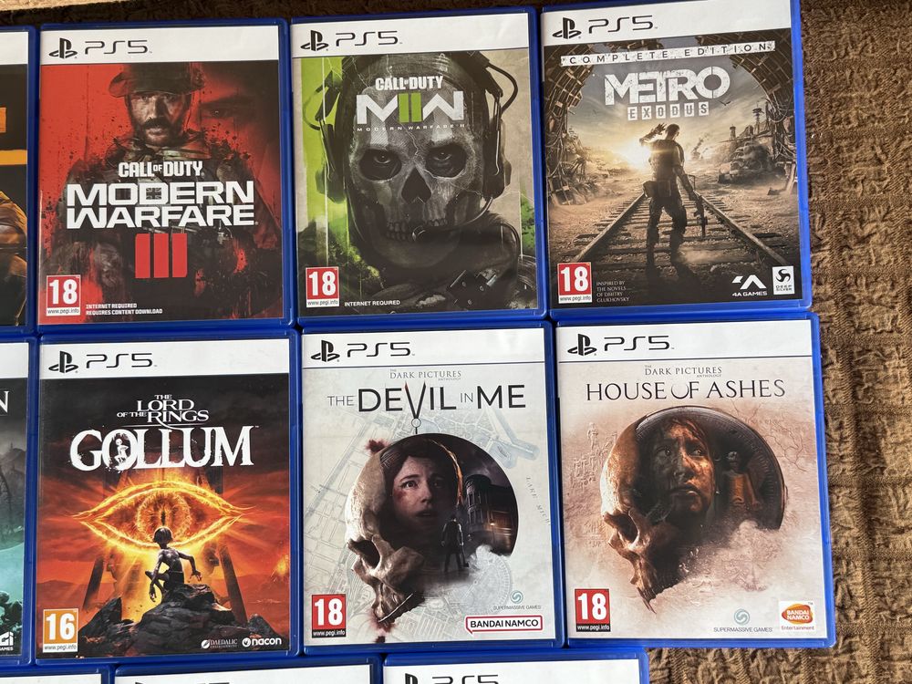 Игры на PlayStation 5 ,диски Call of Duty,Метро,Сэкбой,GTA5,Returnal
