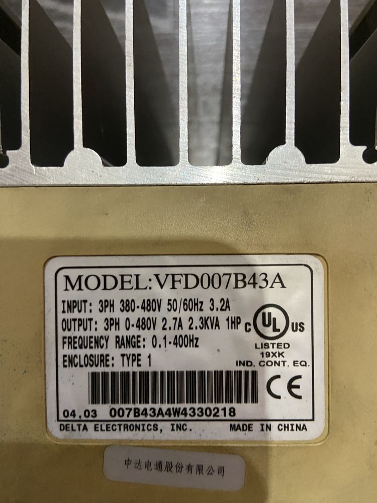 Преобразователь частоты 0,75 kw