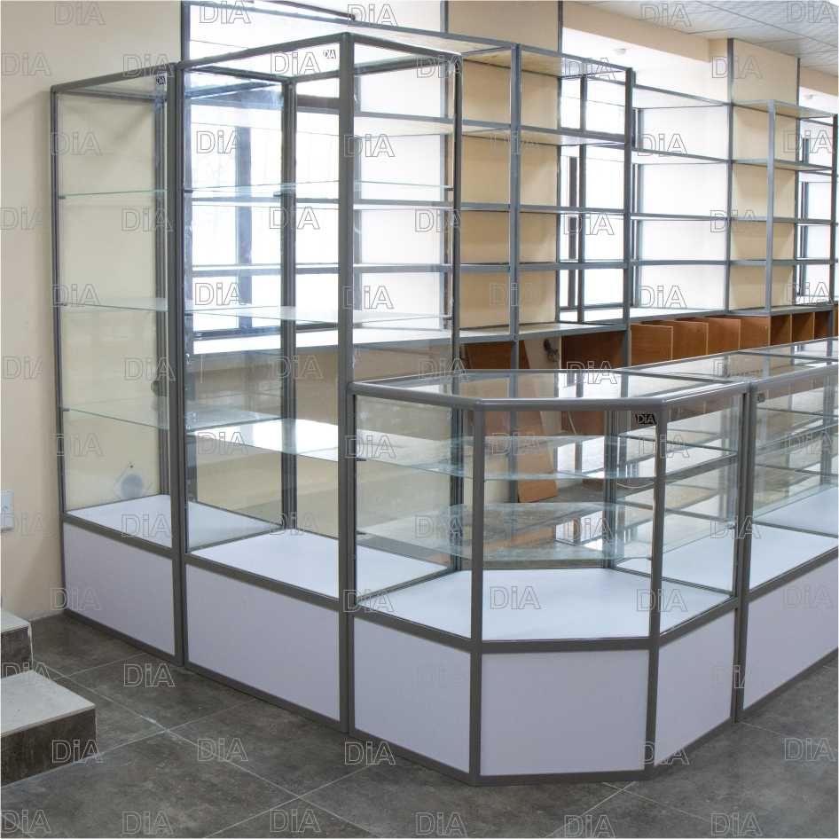 Витрина торговая из профиля и стекла, Акция,прилавки,для магазина tavi