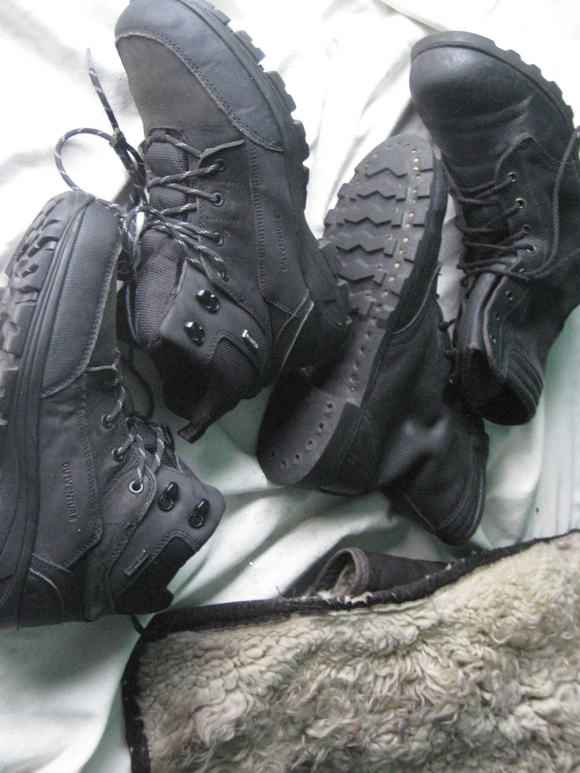 Ботинки 42-43 Размера Берцы и Skechers . Martens Натуральная КОЖА МЕХ