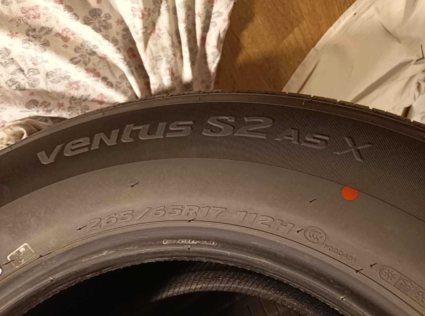 Шины Hankook Ventus S2 as X, 265/65/17 112H, всесезонные M + S.