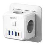 Розетка удлинитель тройник с переключателем вкл/выкл + USB зарядкой
