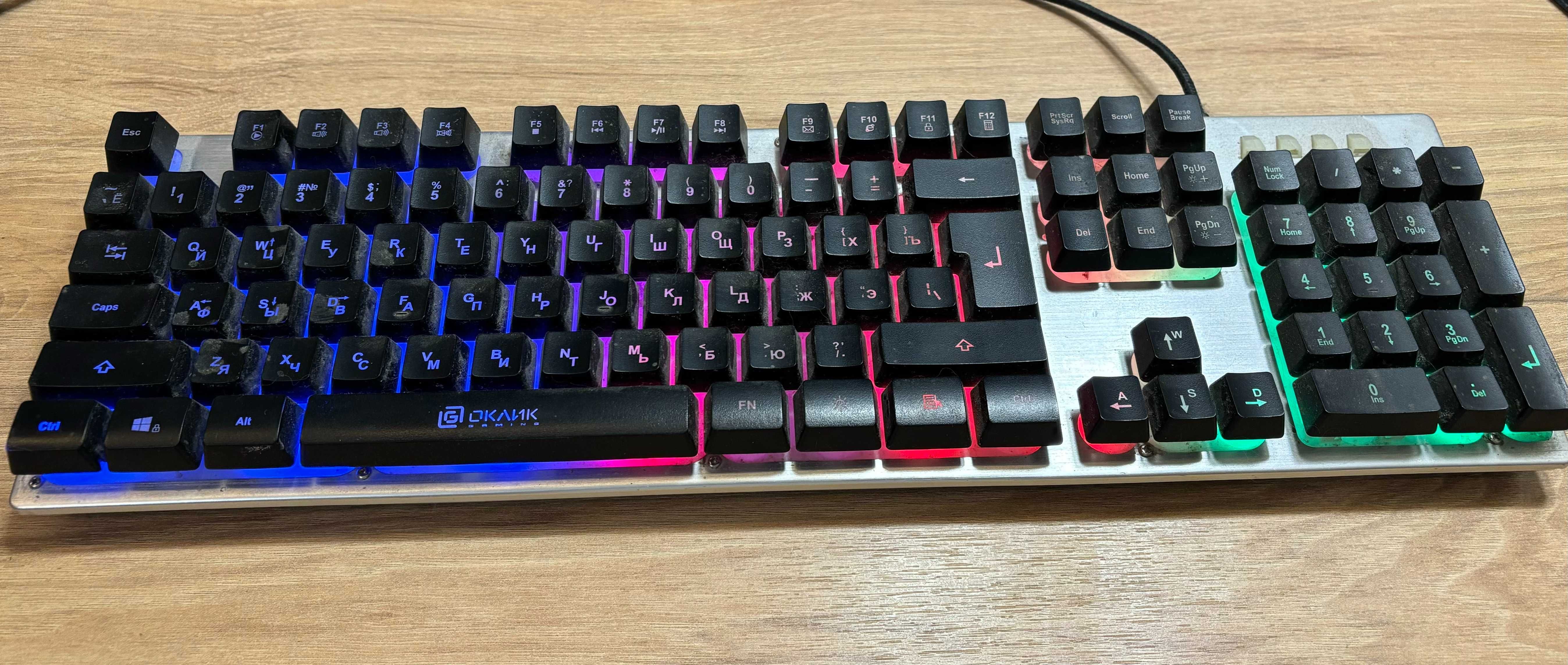Клавиатура проводная Oklick 770G IRON FORCE