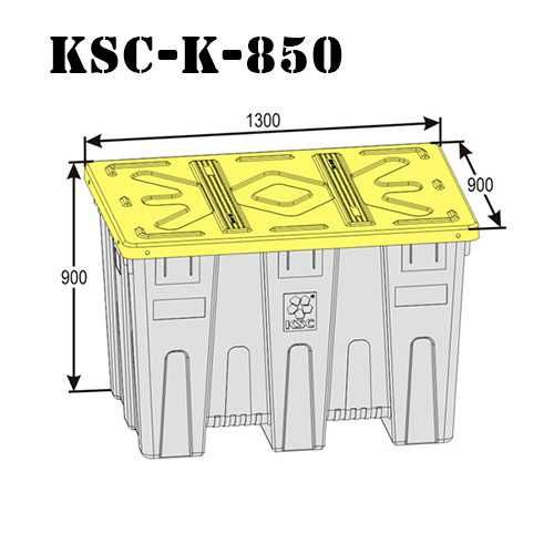 Контейнер пластиковый 850 литров