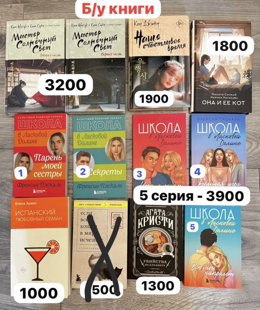 Книги на любой вкус: новые, б/у, детектив, фантастика, включая мангу!