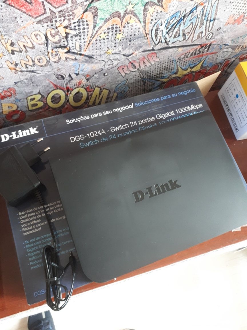 Коммутатор 24-канальный, D-Link DGS-1024A