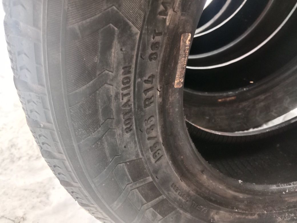 Шины на R 14. 4 шт . Диски на R14  4шт докатка в подарок  б/у в хороше