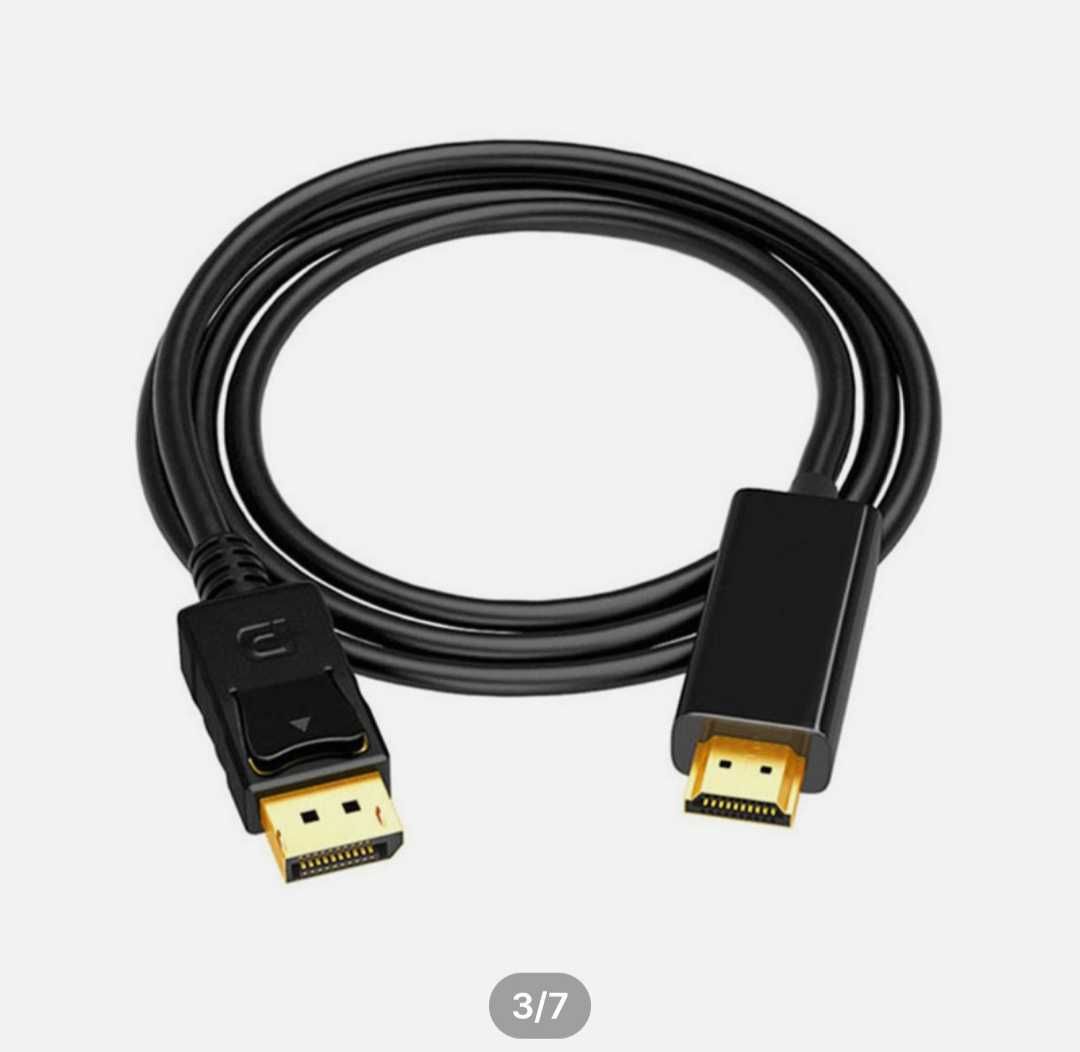 Кабель HDMI на  DisplayPort (DP) . Качество. Алматы.