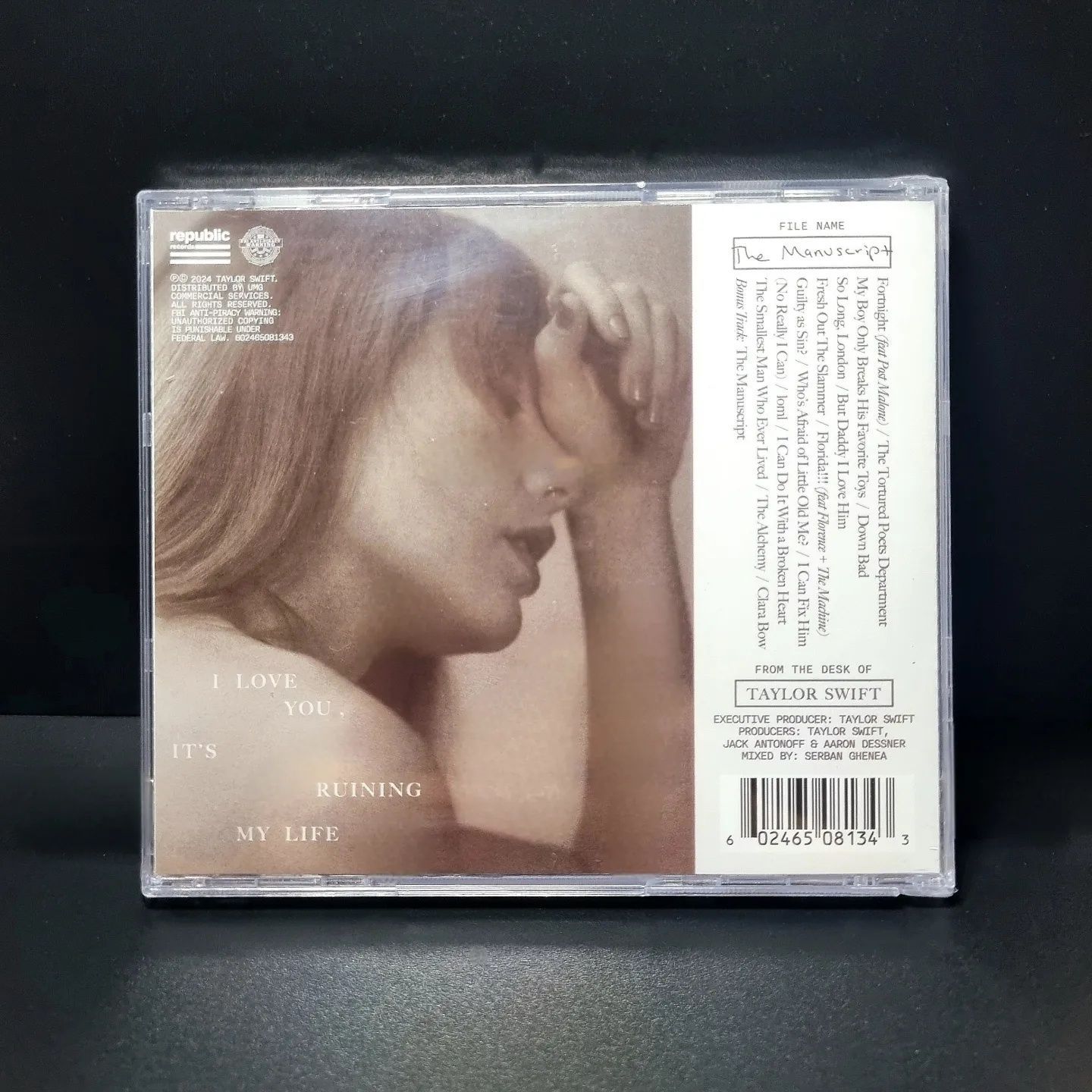 Альбом Taylor Swift The Tortured Poets Department