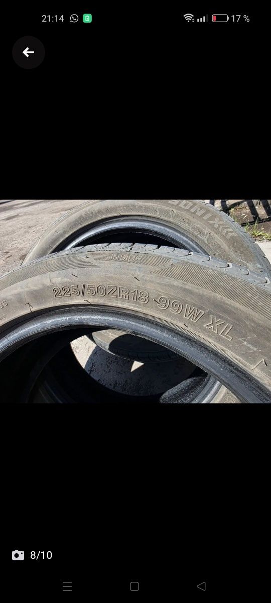 Шины 225, 50 R18