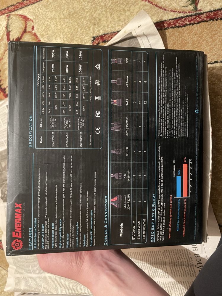 Блок питания Enermax Triathlor ECO 1000W