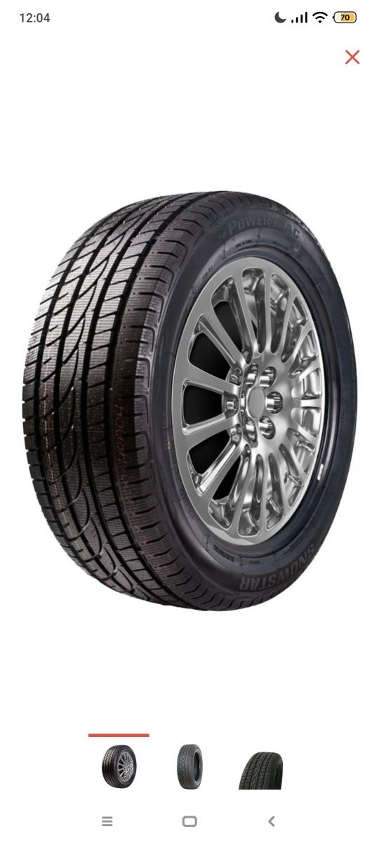 Новые зимние шины с дисками Powertrac SnowStar 195/65 R15 91T без