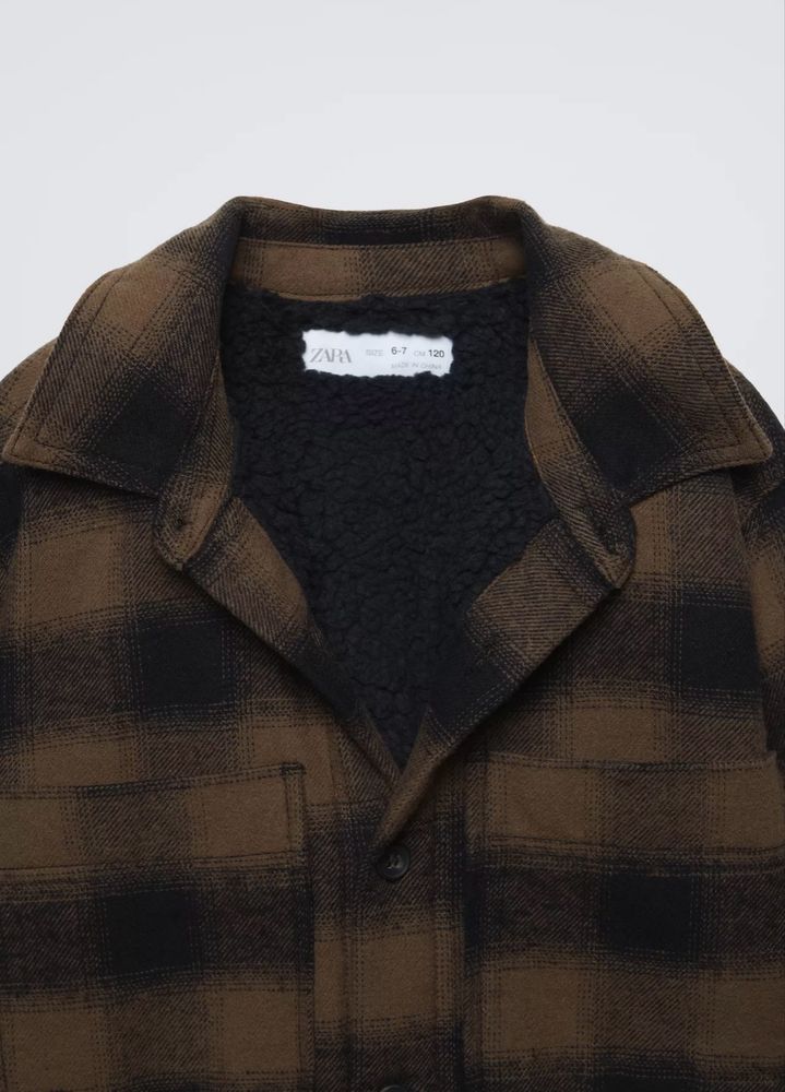 Куртка рубашка Zara из овчины Новая!