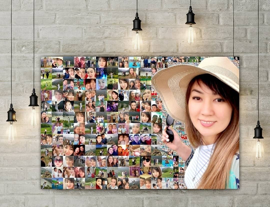 Изготовление Фотомозайки из сотен фотографий