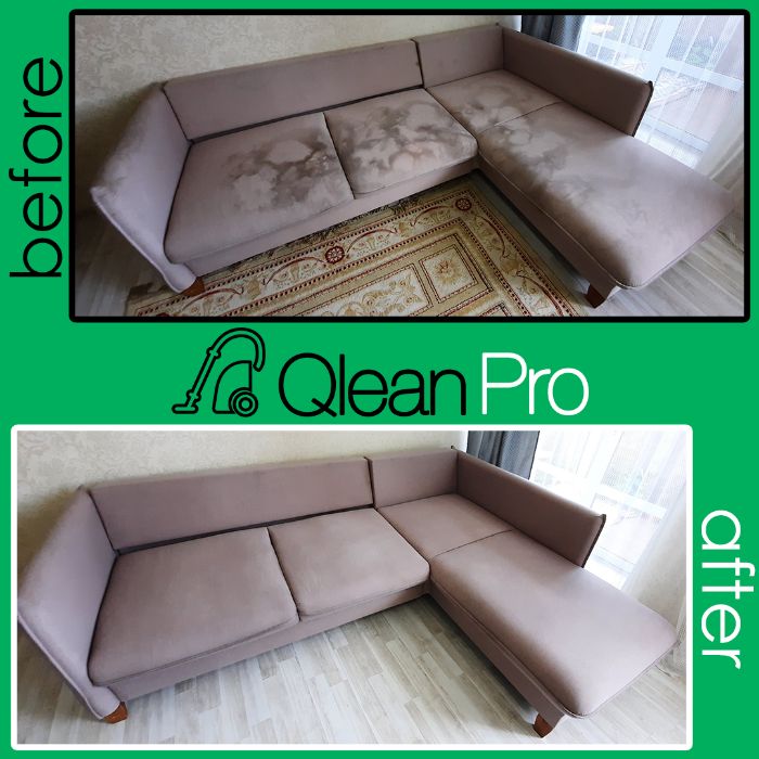 Чистка мягкой мебели кресла, стулья, матрасы, диваны, пуфики QleanPRO