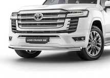 Защита переднего бампера Toyota Land Cruiser 300!