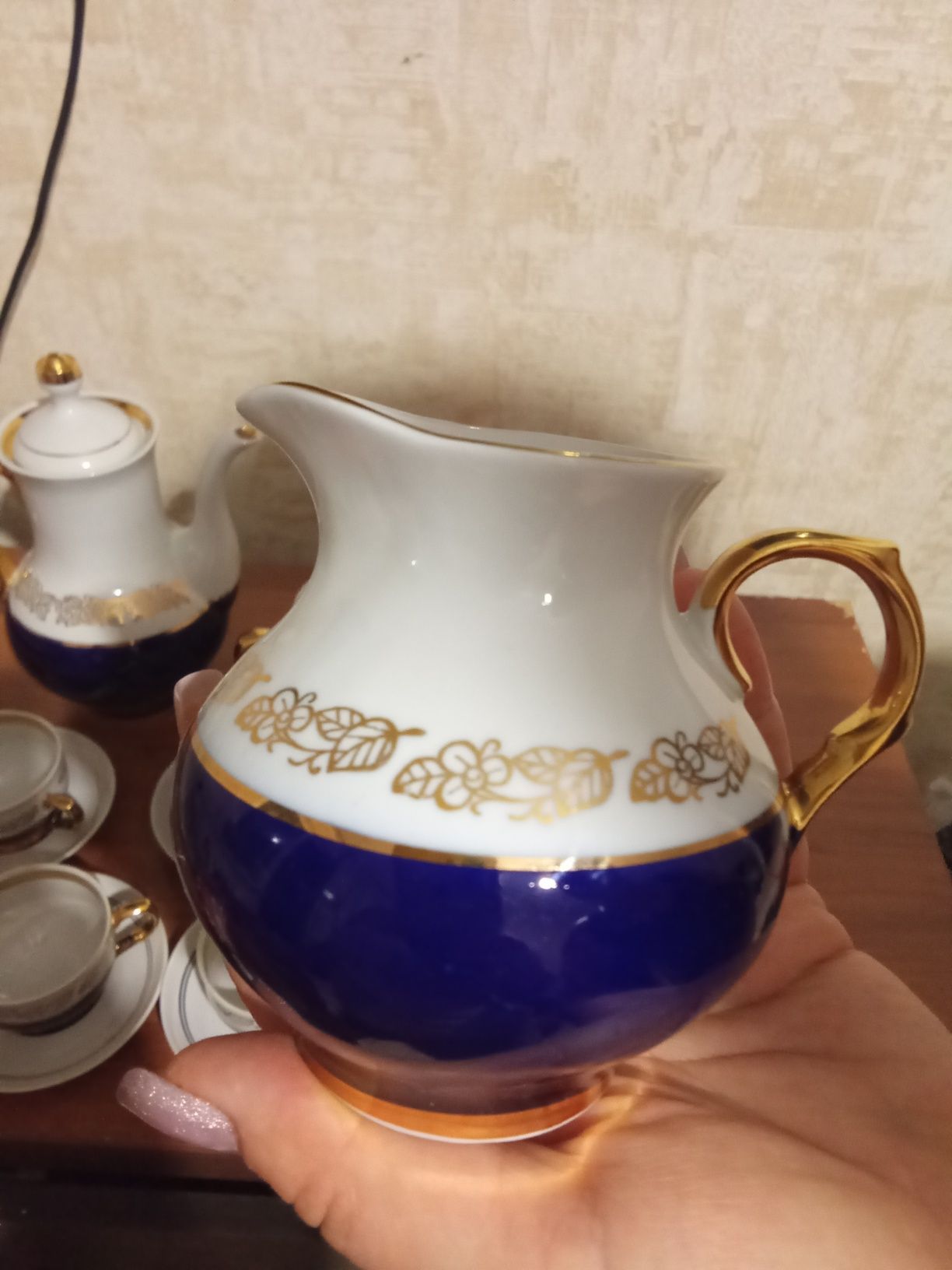 Кофейный сервиз лфз СССР кобальт
