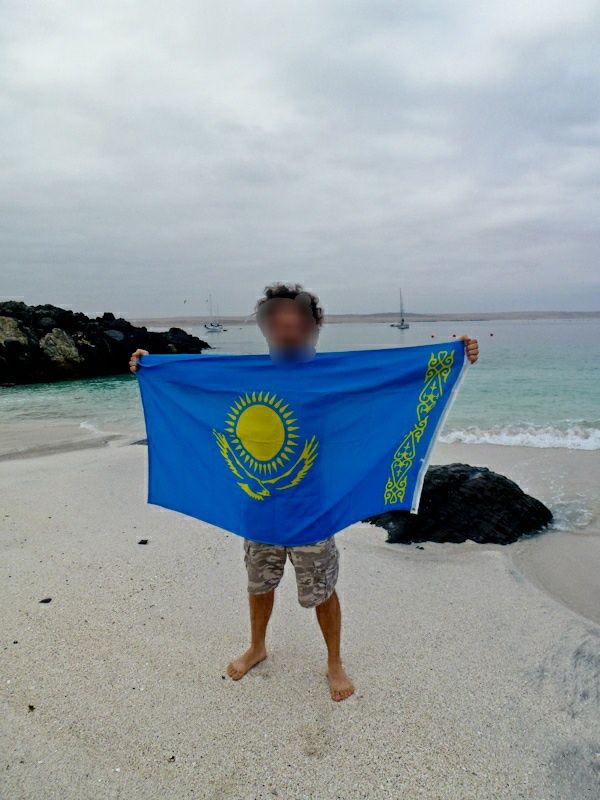 Флажки и флаг Казахстана,России,Китая,Германии, Сша
