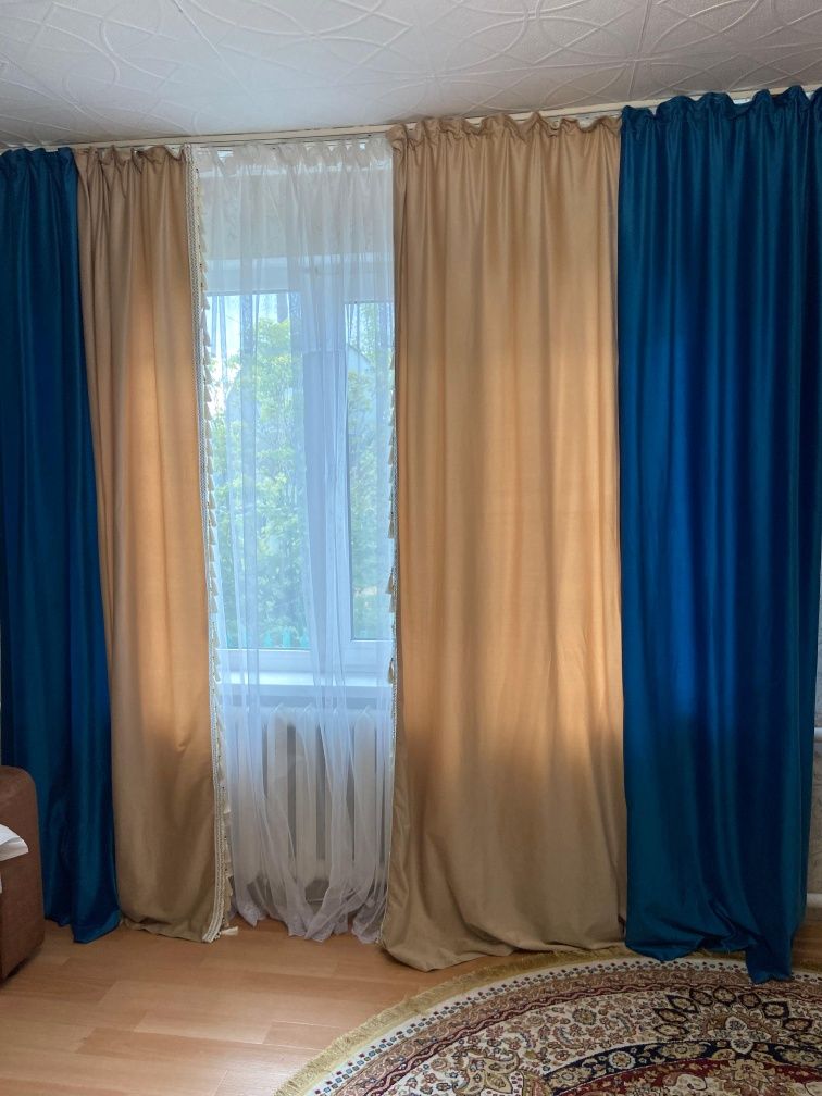 Продам штор и тюль в наборе