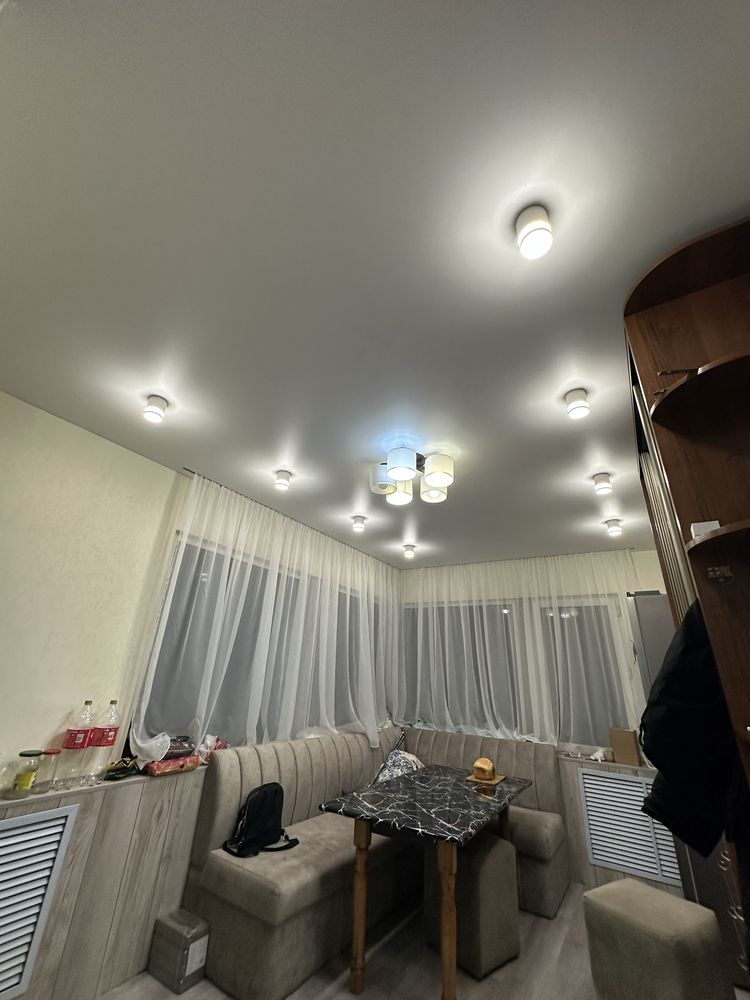 Потолок Натижной Натяжные Потолки Алматы Натежной Паталок Парящий ЖМИ