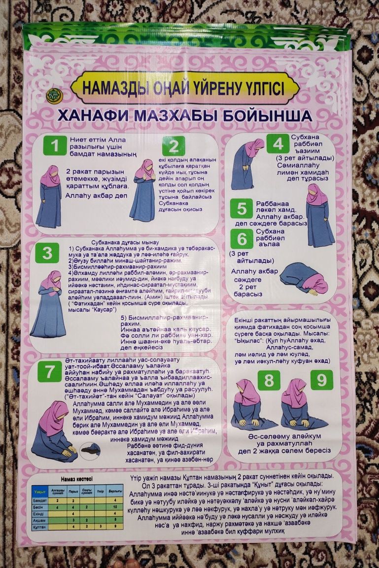 Бейнелі жайнамаз. Молитвенный коврик. Жайнамаз