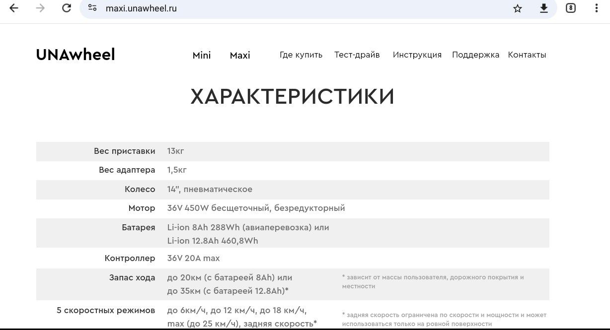 Приставка Унавил для инвалидной коляски