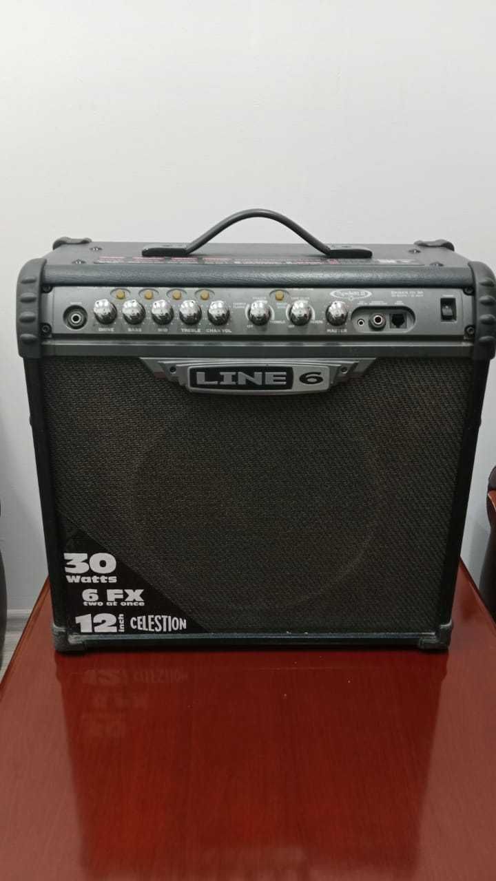 Электрогитара Manfred и Yamaha, Комбик LINE6.
