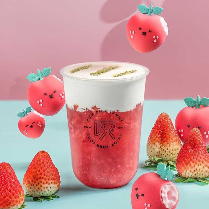 Стаканы с уникальным логотипом,  Buuble tea, Сироп, Тапиока, Джуз болл