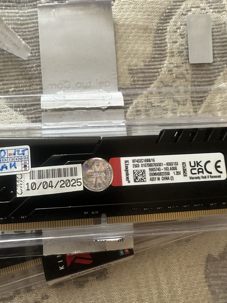 ОЗУ ddr4 Kingston fury 2-16gb BEAST