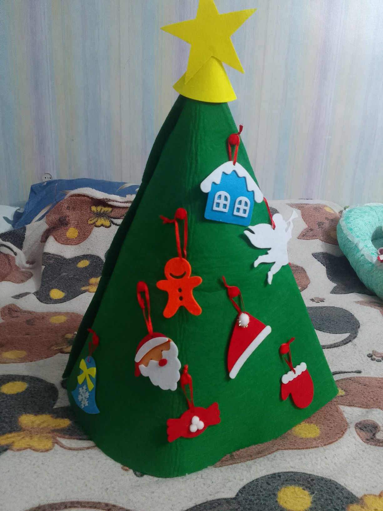 Елочка  игрушка из фетра 65 см новая