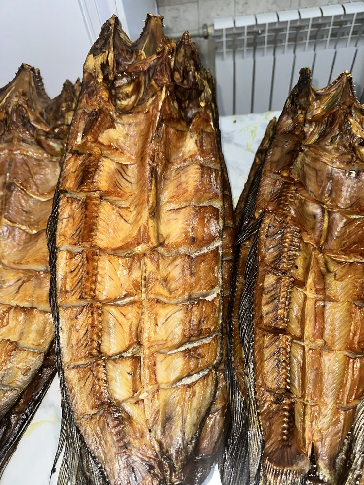 Копченая рыба очень вкусная