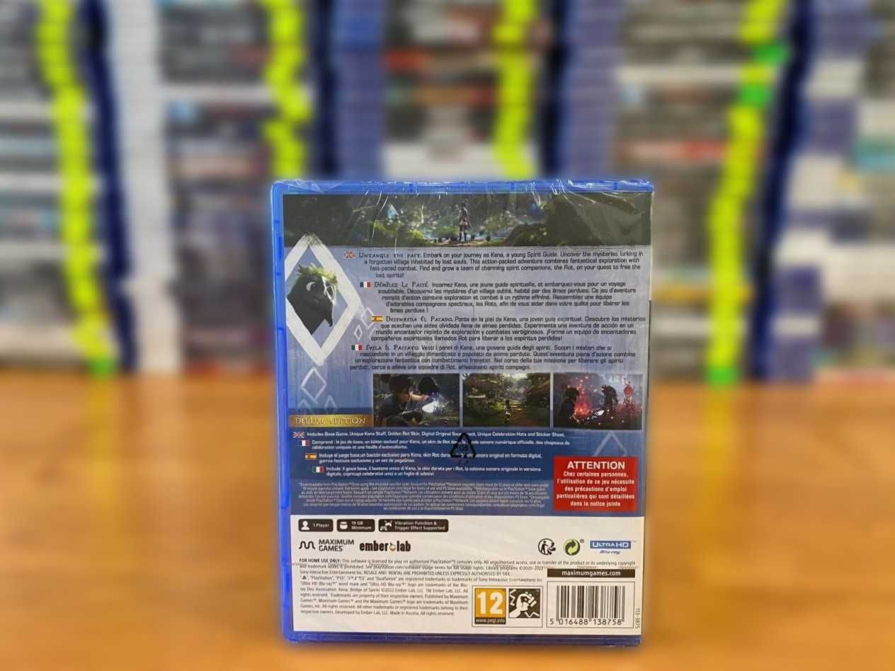 Новый диск Kena: Bridge of Spirits Deluxe Edition PS5 Много Игр