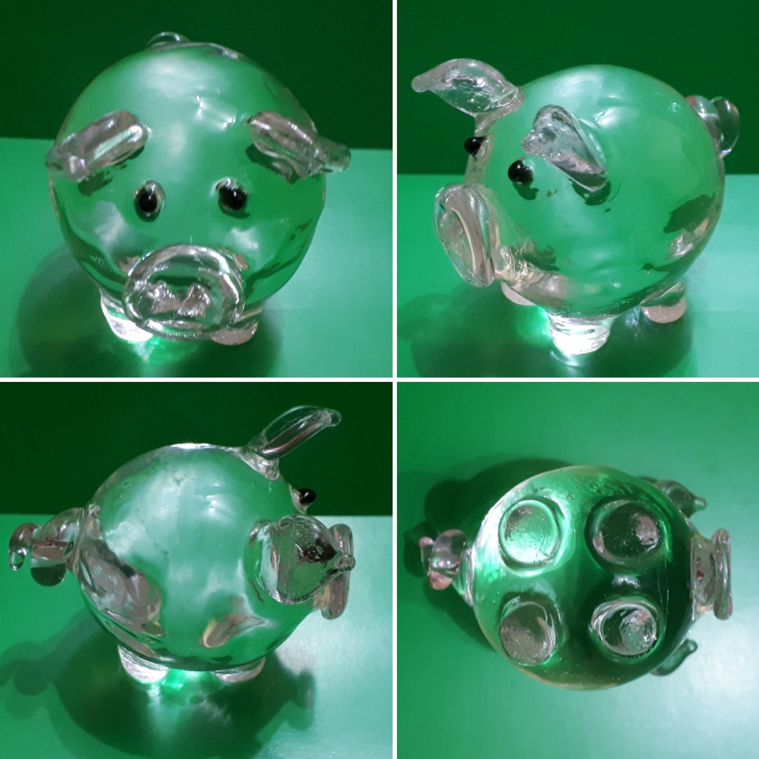 Фигурка из стекла Свинка