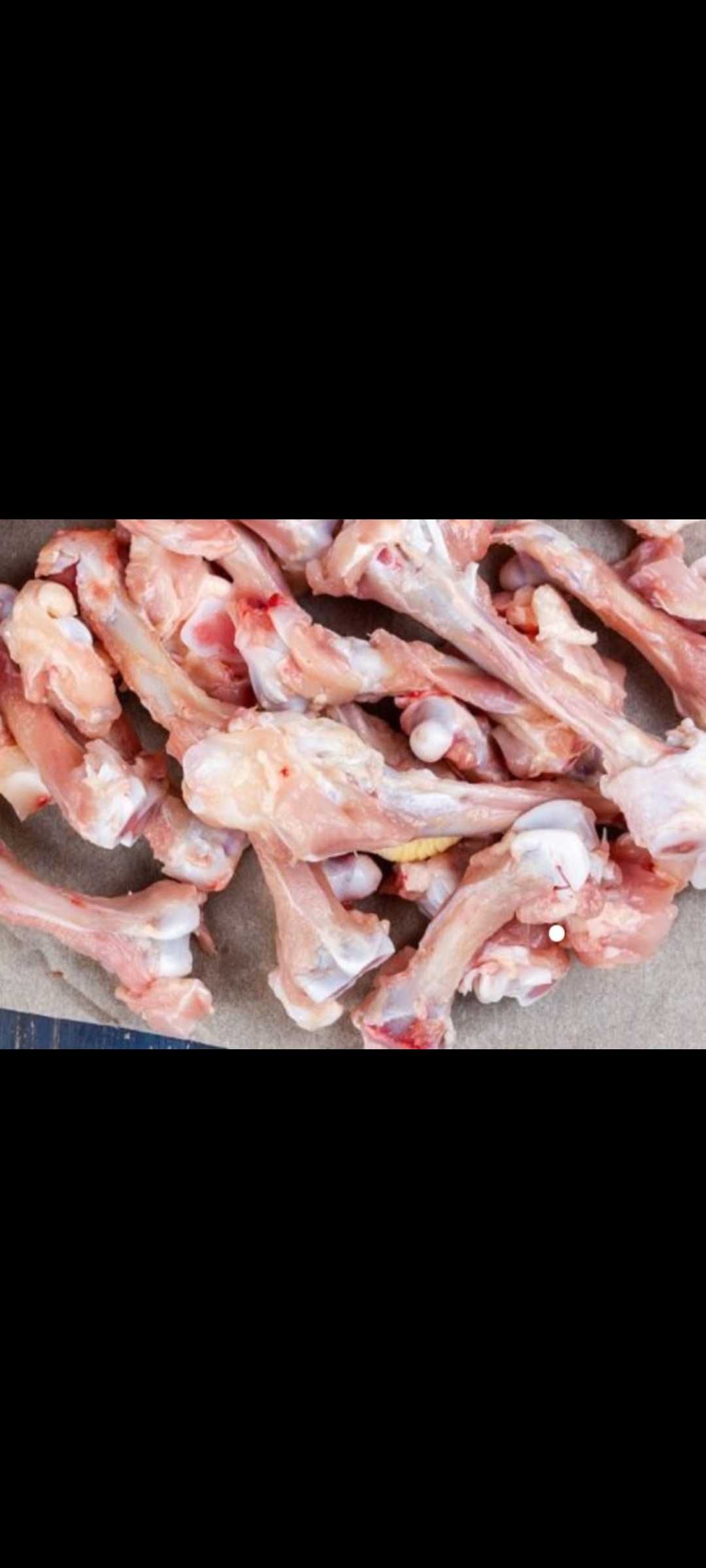Кости и фарш для собак с куриного цеха, 250 тг за кг.